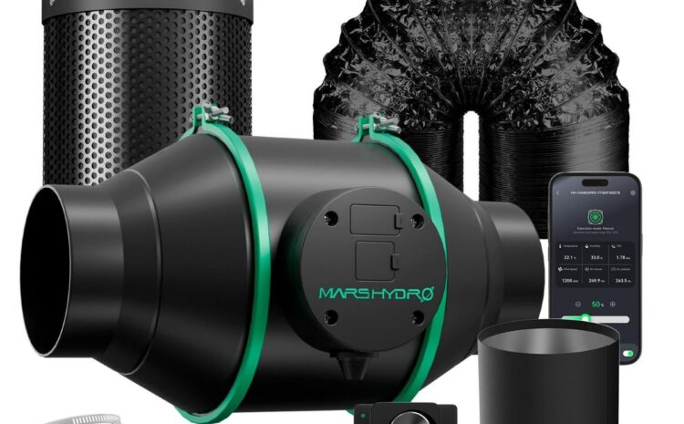  Mars Hydro 4inç Akıllı Karbon Filtre Seti